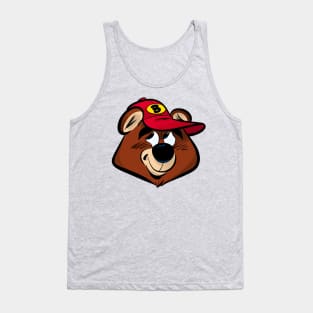 Bashful Bear (Red cap) Tank Top